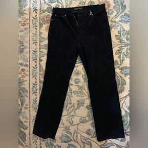 Navy Blue Velvet Pants